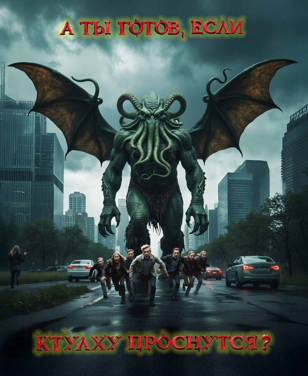 Если Ктулху проснутся. Рисует нейросеть. Leonardo AI