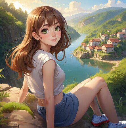 Мика в походе 2. Рисует нейросеть. Leonardo AI