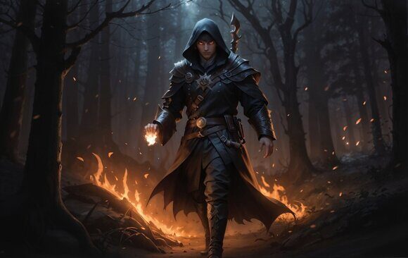 Чернокнижник 1. Рисует нейросеть. Leonardo AI