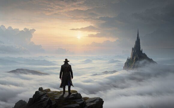 Странник и Тёмная башня. Рисует нейросеть. Leonardo AI